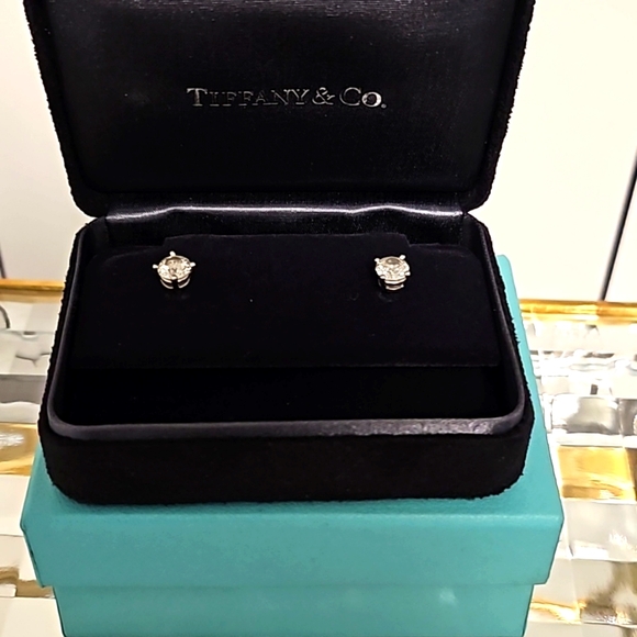 Tiffany & Co. Diamond Earrings | .7 carat each side - Picture 14 of 14